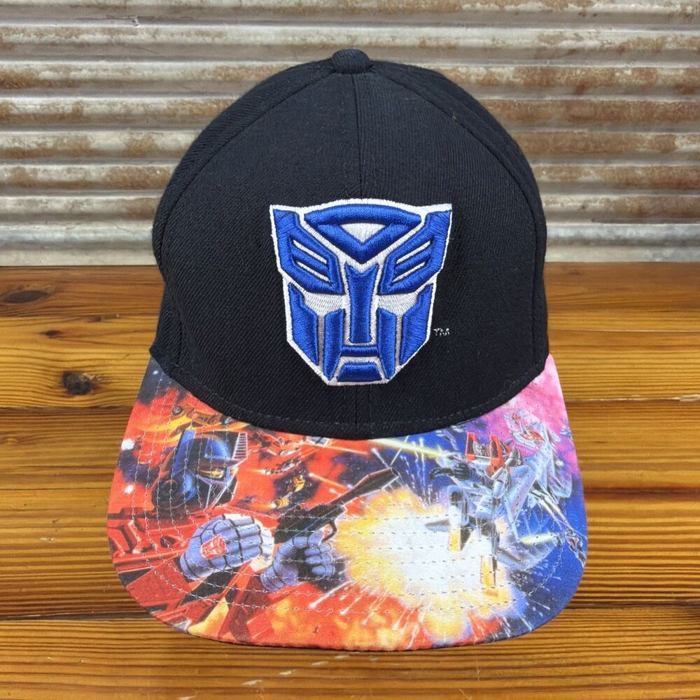 Transformers Baseball Cap Autobots Logo All Over Print Snap Back Trucker Hat
